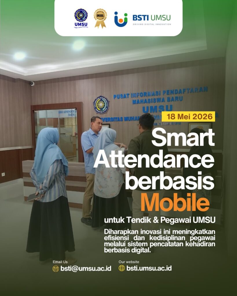 BSTI Lakukan Uji Coba Absensi Berbasis Mobile dengan QR Code untuk Tendik dan Pagawai UMSU